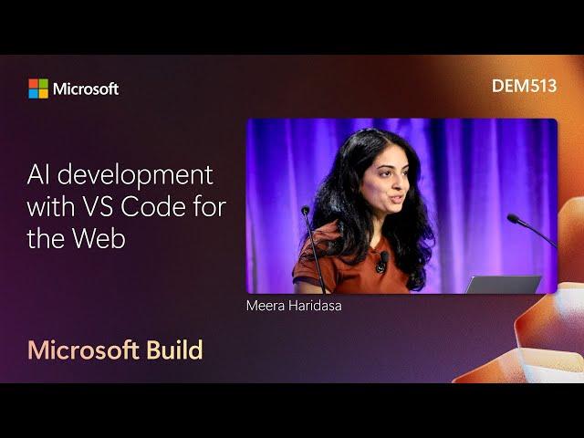 AI development with VS Code for the Web | DEM513
