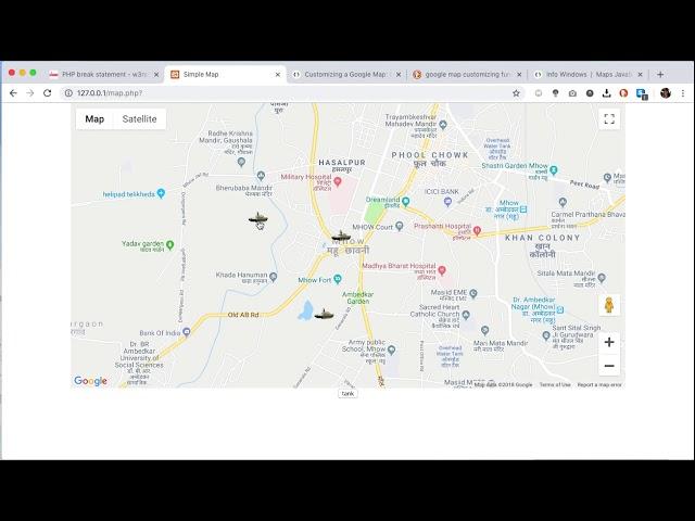 Tutorial : GOOGLE MAPS API, MARKERS AND InfoWindow