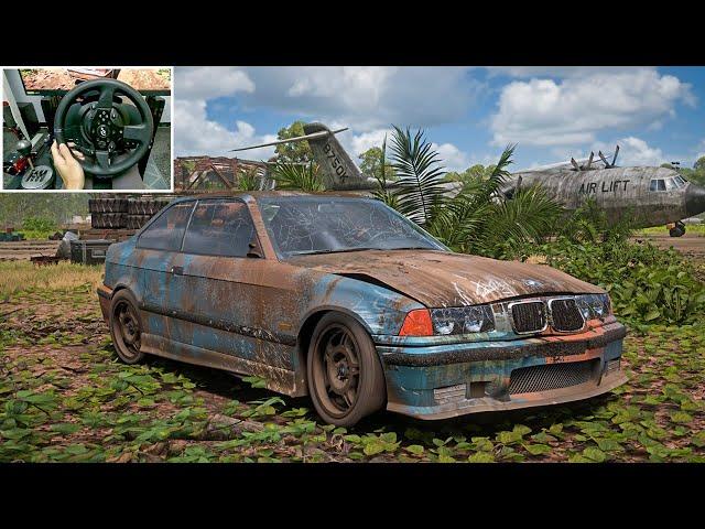 Rebuilding BMW E36 M3 (600HP) - Forza Horizon 5 | Thrustmaster T300RS gameplay