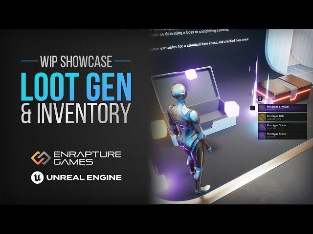 WIP Preview - Loot Gen & Inventory Basics - Unreal Engine 5