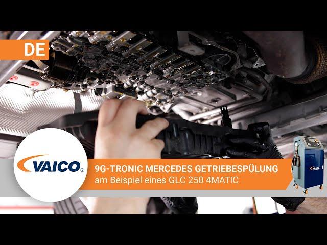 9G-Tronic Getriebespülung / Getriebeölwechsel am Mercedes GLC 250 mit Expert-Kit V30-2377-XXL