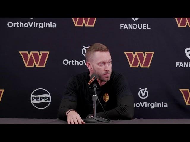 OC Kliff Kingsbury Speaks to the Media Before Practice | Washington Commanders