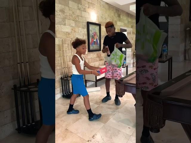 Surprised My Lil Brother With A Nintendo Switch  #shorts