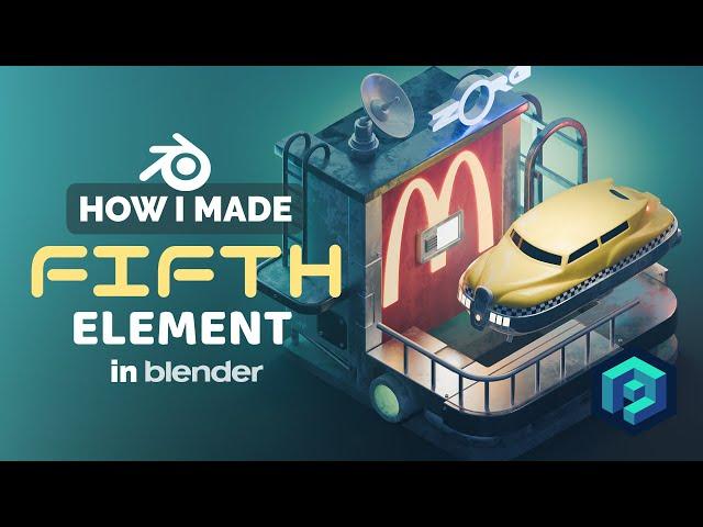 Fifth Element Diorama in Blender - 3D Modeling Process | Polygon Runway