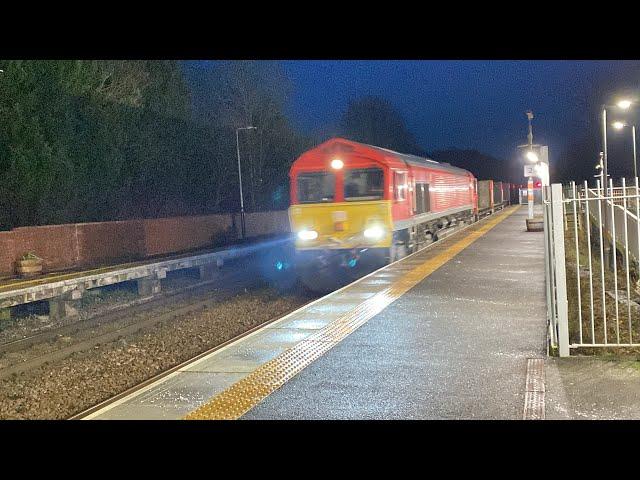 66135 DB cargo 4E25 24 empty Plasmor wagons 16:58 9E Lea Road 3/1/2025