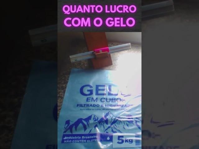 Quanto lucro com cada embalagem de gelo vendida #shorts