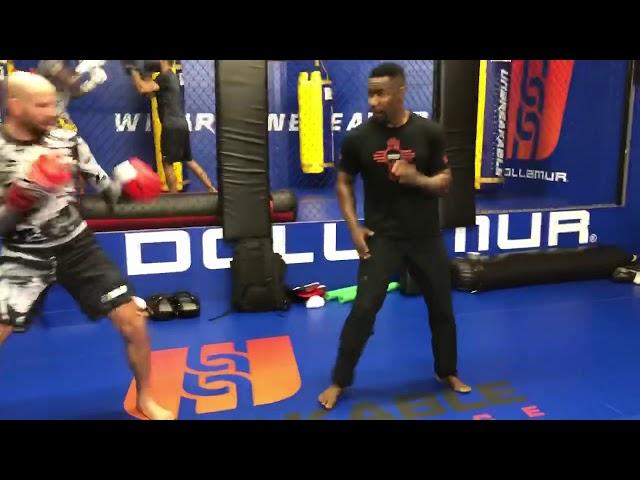 Michael Jai White Training with UFC Fighter Ben Saunders