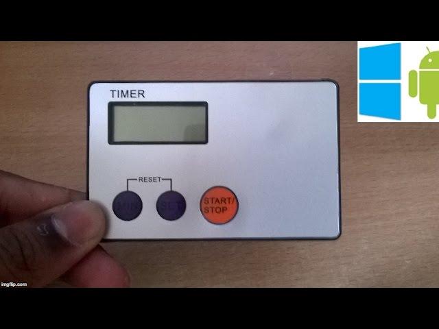 245) EDC-Credit card shaped kitchen timer unboxing(aliexpress)