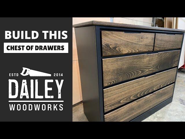 Building a Modern Style Chest of Drawers for a College Station, Texas Customer