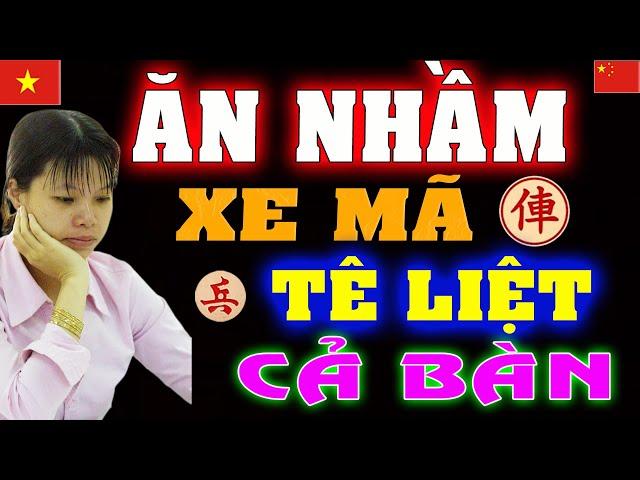 Vùa khai cuộc, Bỏ luôn XE MÃ Ngô Lan Hương khiến triệu người Sững Sốt | Cờ tướng Việt