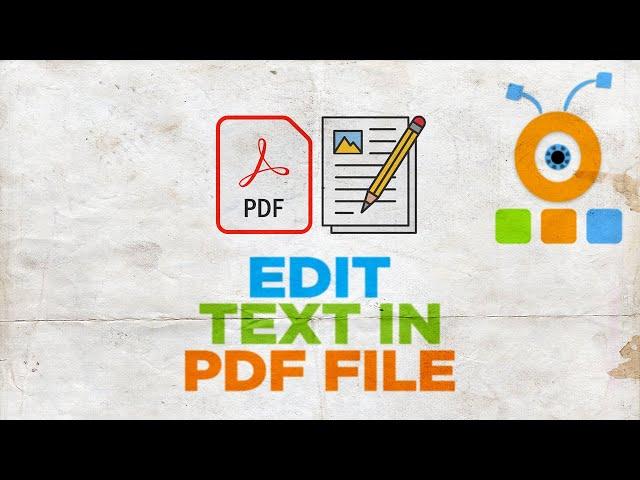 How to Edit Text in a PDF File