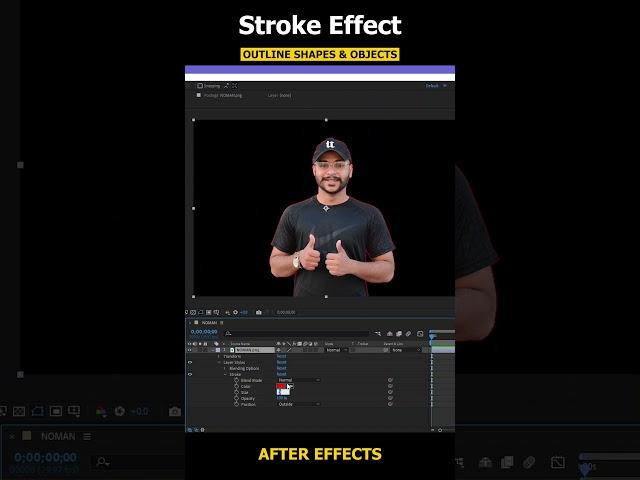 Outline Shapes & Objects | Stroke Effect in After Effects
