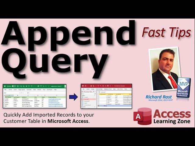 Using an Append Query in Microsoft Access to Add Records to a Table