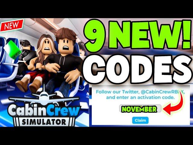 FRESH*NEW!️ ALL WORKING CODES FOR CABIN CREW SIMULATOR IN  2024 | ROBLOX CABIN CREW CODE