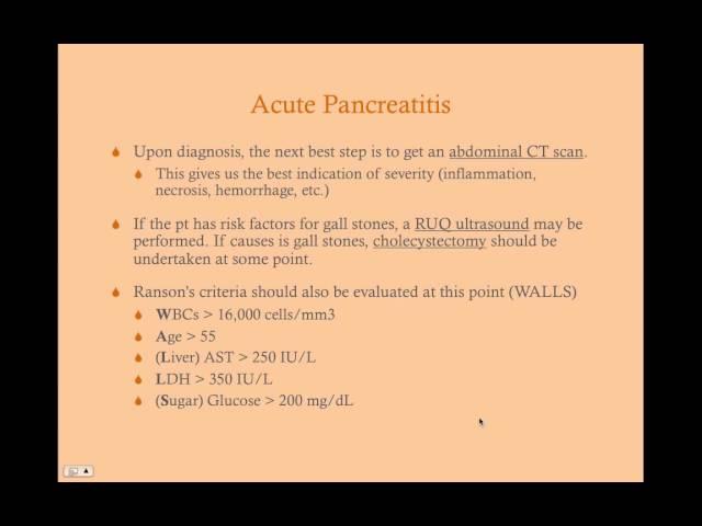 Pancreatitis - CRASH! Medical Review Series