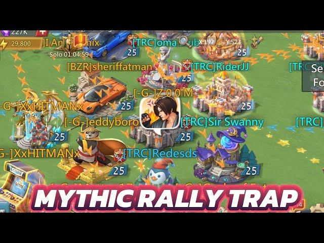 Rally Trap Vs BZR and -G- Titans. Mixed Rally. +15 Astralite. Mythic Rally Trap. Lords Mobile