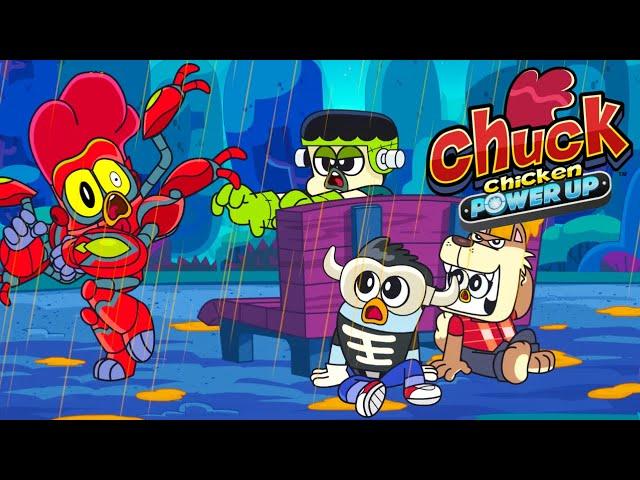 Halloween monsters   Chuck Chicken PU  Superhero cartoons