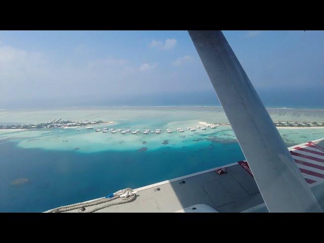 Dhaalu Atoll, Maldives - Seaplane Landing at the Riu Atoll Resort (2022)