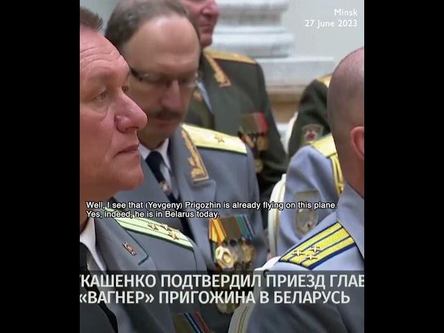 'Yes, indeed, he is in Belarus today' Lukashenko confirms Wagner chief's arrival in Belarus