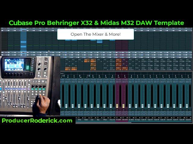 Cubase Pro X32 & M32 DAW Template