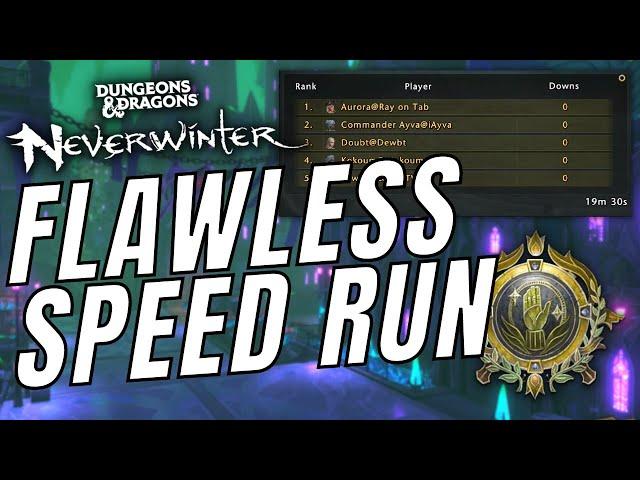 Neverwinter Master Demonweb Pits - Flawless 19:30 Run Devout Cleric POV