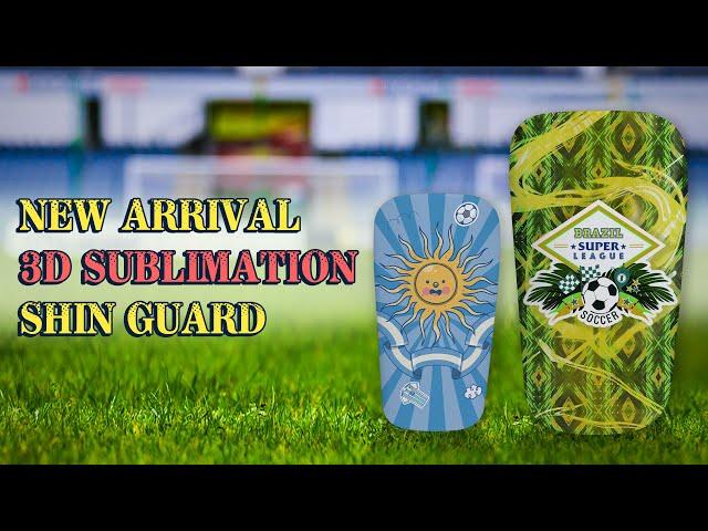 New! Sublimation 3D Soccer Shin Guards  2024 Personalized Blanks -SUNFLY Sublimation