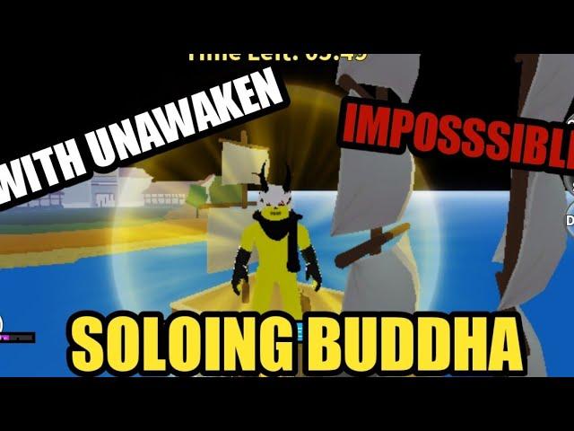Attempting To Solo Buddha Raid With Unawaken Buddha In Blox Fruits