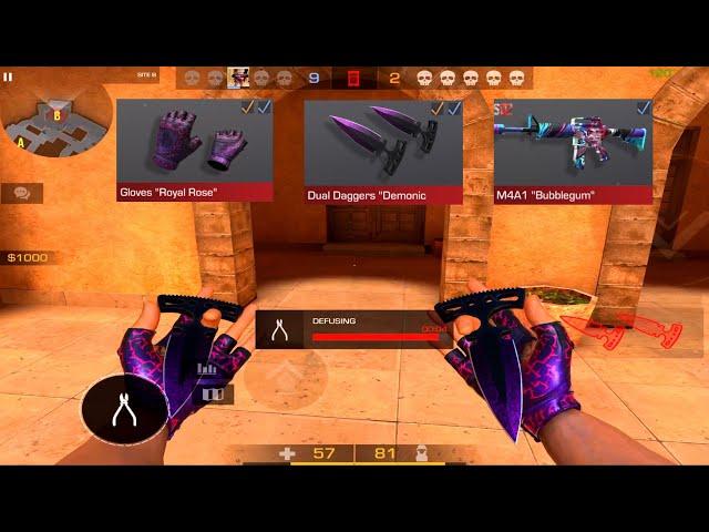 Gloves Royal Rose & Dual Daggers Demonic  Standoff 2 Comp Highlights