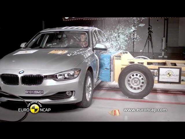 BMW 3 Series  2011 Краш-тесты Euro NCap: фронтальный, боковой, боковой удар об столб