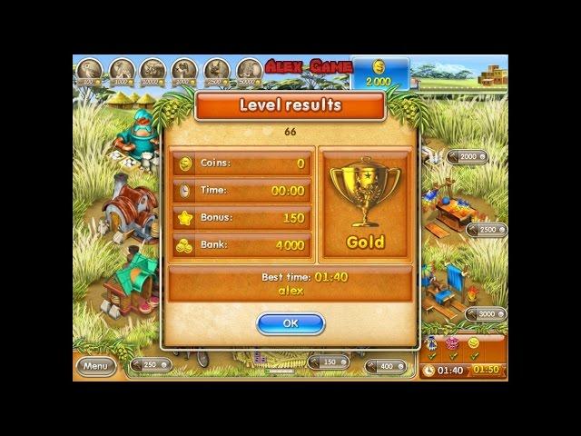 Farm Frenzy 3 Madagascar (level 66) only GOLD Веселая ферма 3 Мадагаскар (Уровень 66) Золото