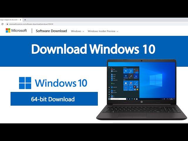 How to Download Windows 10 on USB | (ISO file Pro 64 bits) FREE 