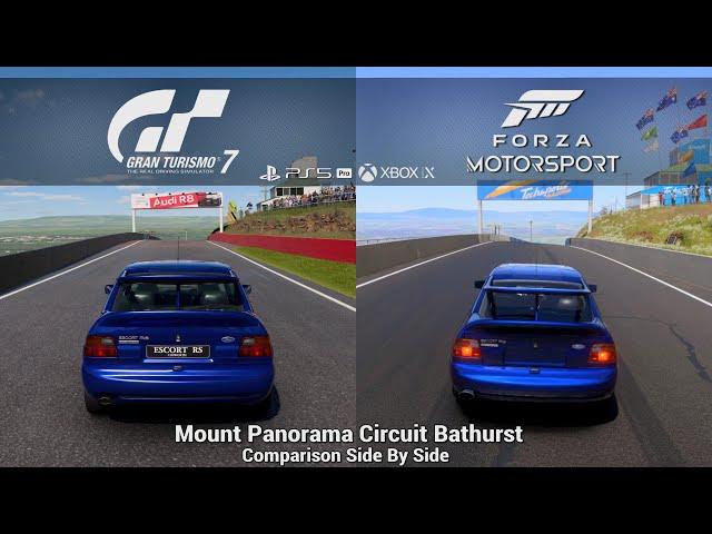 Granturismo 7 & Forza Motorsport Update 15 Comparison - Mount Panorama Circuit [PS5Pro/XSX]