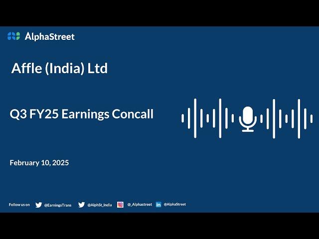 Affle (India) Ltd Q3 FY2024-25 Earnings Conference Call