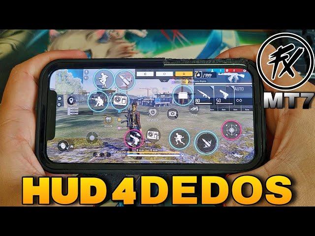 HUD 4 DEDOS DO SUPORTE FLUXO MT7!! TUTORIAL COM HANDCAM