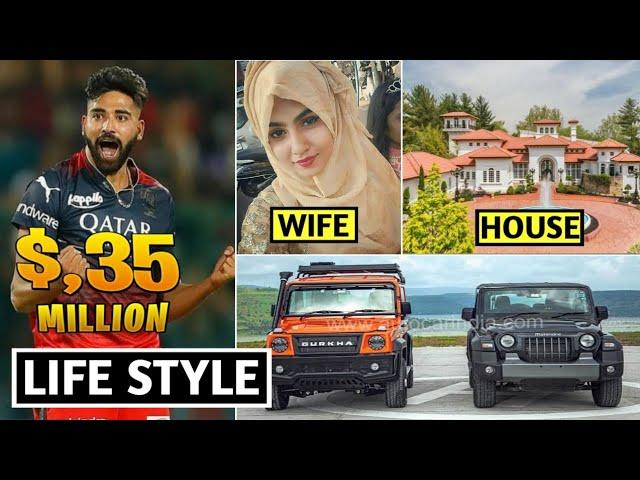 Mohammed Siraj lifestyle 2023 house, wife, family, cars, income, net Worth, biography, salary, story