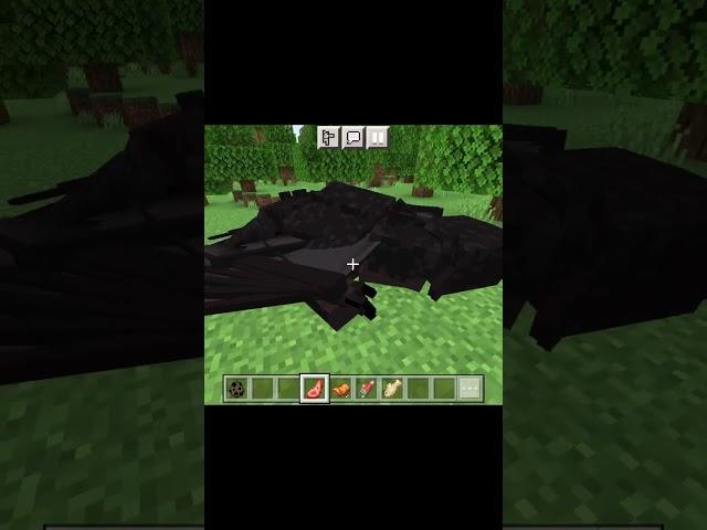 Мод: Ночная фурия из Как приручить дракона #minecraft
