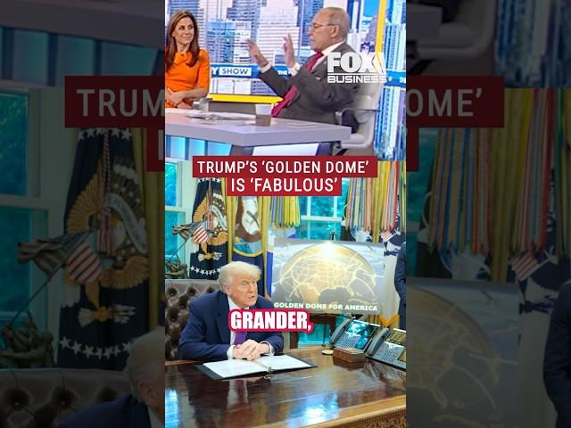 Trump's 'Golden Dome' is probably in 'the nick of time': Kudlow #shorts  #trump #foxbusiness #news