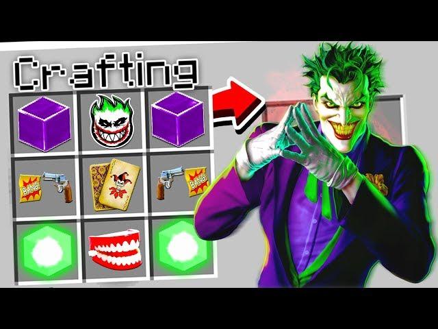 CRAFTING THE JOKER IN MINECRAFT!