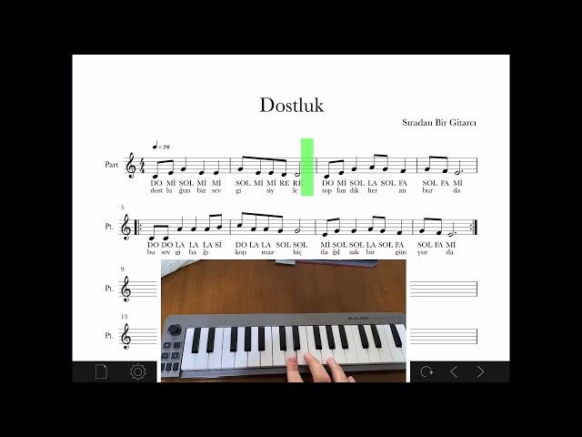 Dostluk Şarkısı Melodika İle Nasıl Çalınır? Sözler ve Notalar İle Kolay Öğreniyoruz