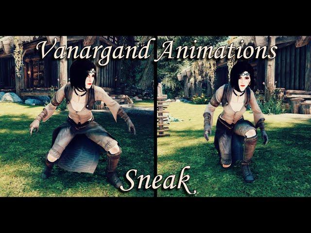 [Skyrim LE/SE] Vanargand Animations - Sneak Idle Walk and Run