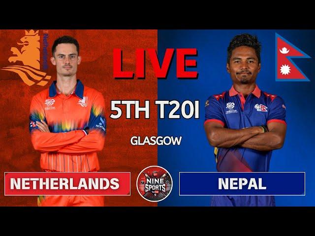 Netherlands vs Nepal 5th Match Scotland Tri-Series 2025 Live |  NED vs NEP Live Score & Commentary