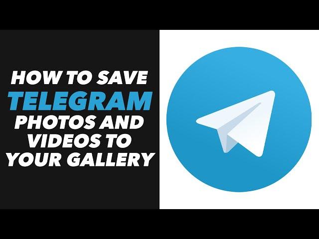 How to Save Telegram Photos and Videos to Your Gallery - Telegram Save Photos and Videos to Gallery