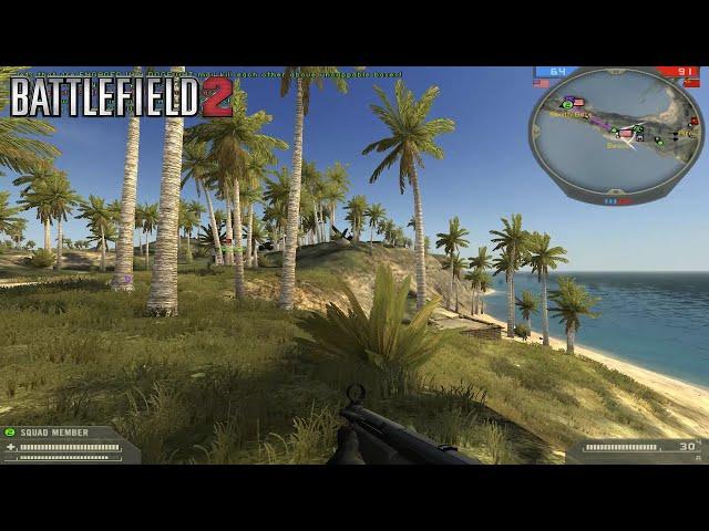 Battlefield 2 Wake Island Online 2023 Gameplay (No Commentary)