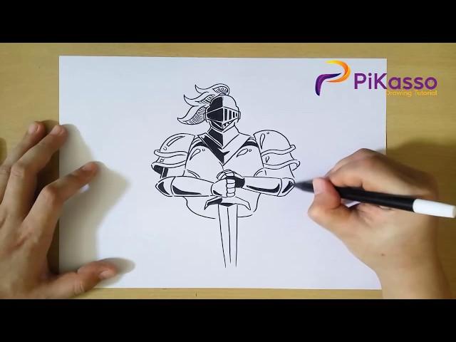 How to Draw a Knight step by step