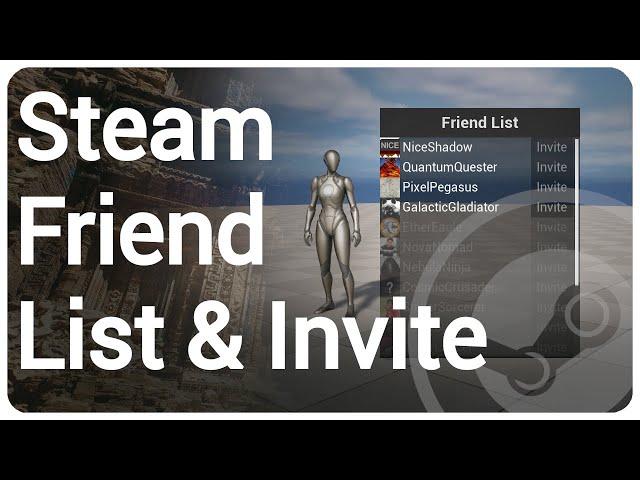 Steam Friends List & Invite Player - Unreal Engine 5 Tutorial [UE5]