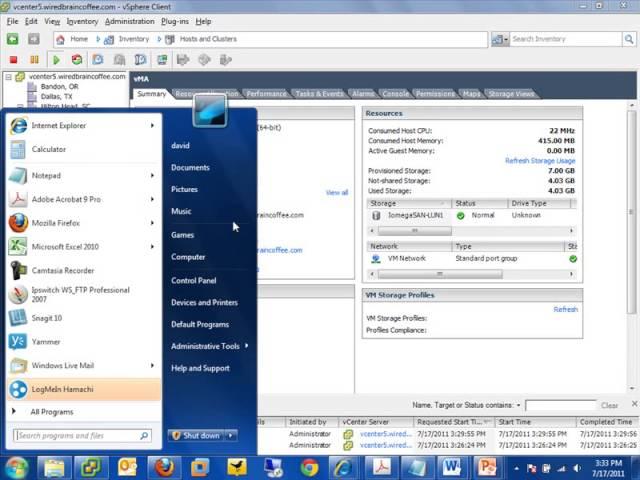 Moving Virtual Machines with vMotion