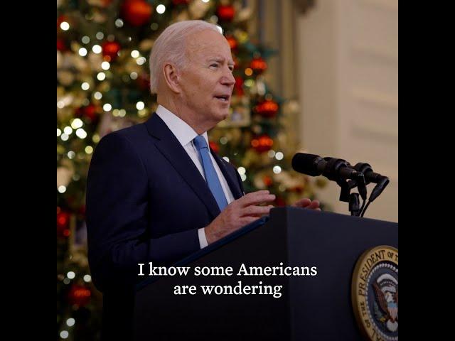 President Biden Gives an Update on Taking COVID-19 Precautions During the Holiday Season