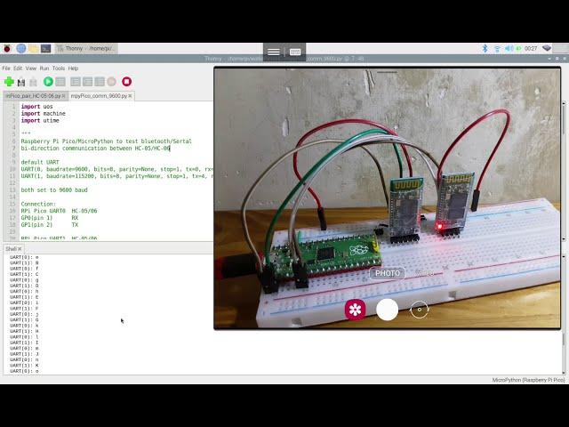 Raspberry Pi Pico/MicroPython: pair HC-05 and HC-06 Bluetooth 2.0 Modules