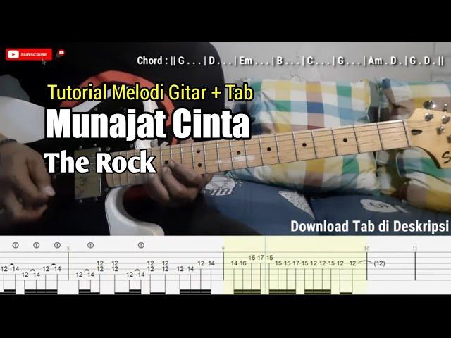 Munajat Cinta-The Rock | Tutorial Solo Gitar + Tablature