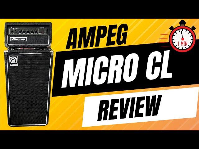 Ampeg Micro CL Bass Amp Review